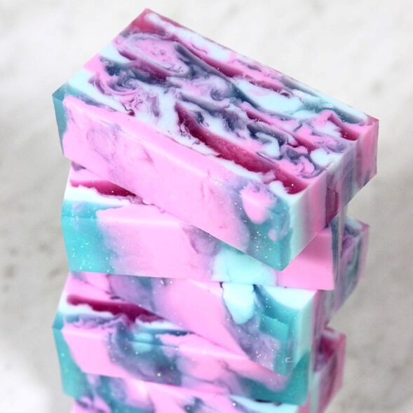 Cosmic Cotton Candy Soap Project